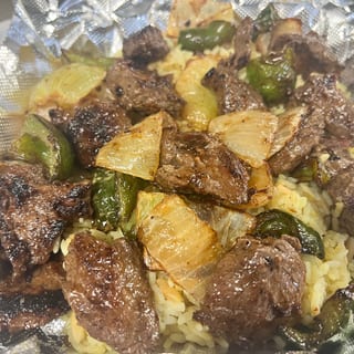 Steak Tips Kabob Dinner